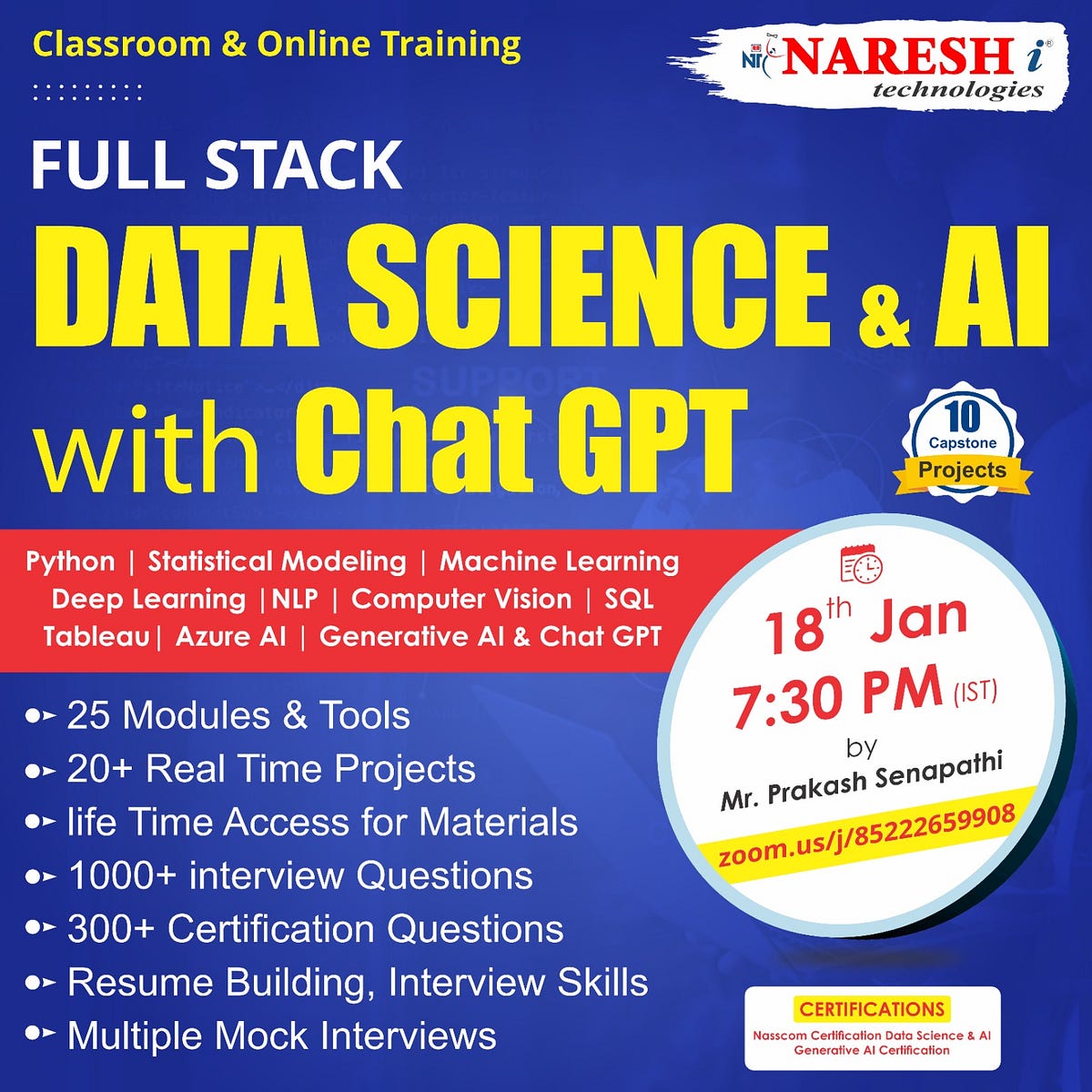 Full Stack Data Science & AI Online Training — Naresh IT - Avinash Nit ...