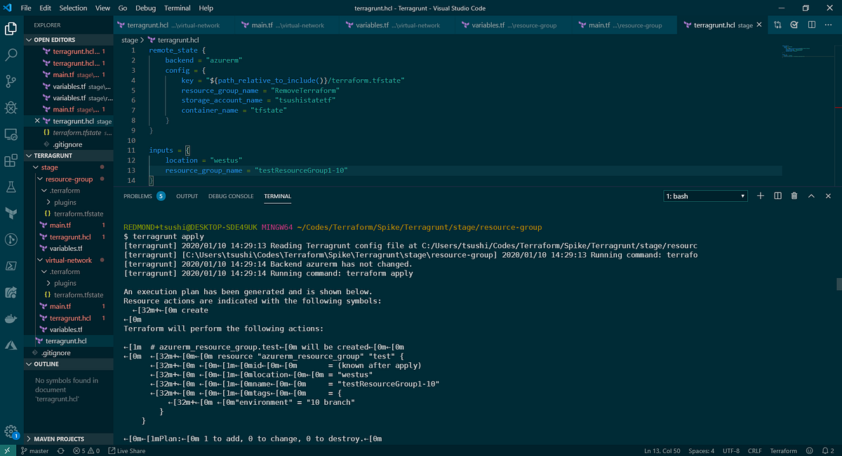 Terragrunt Quick Start with Azure by Tsuyoshi Ushio Medium