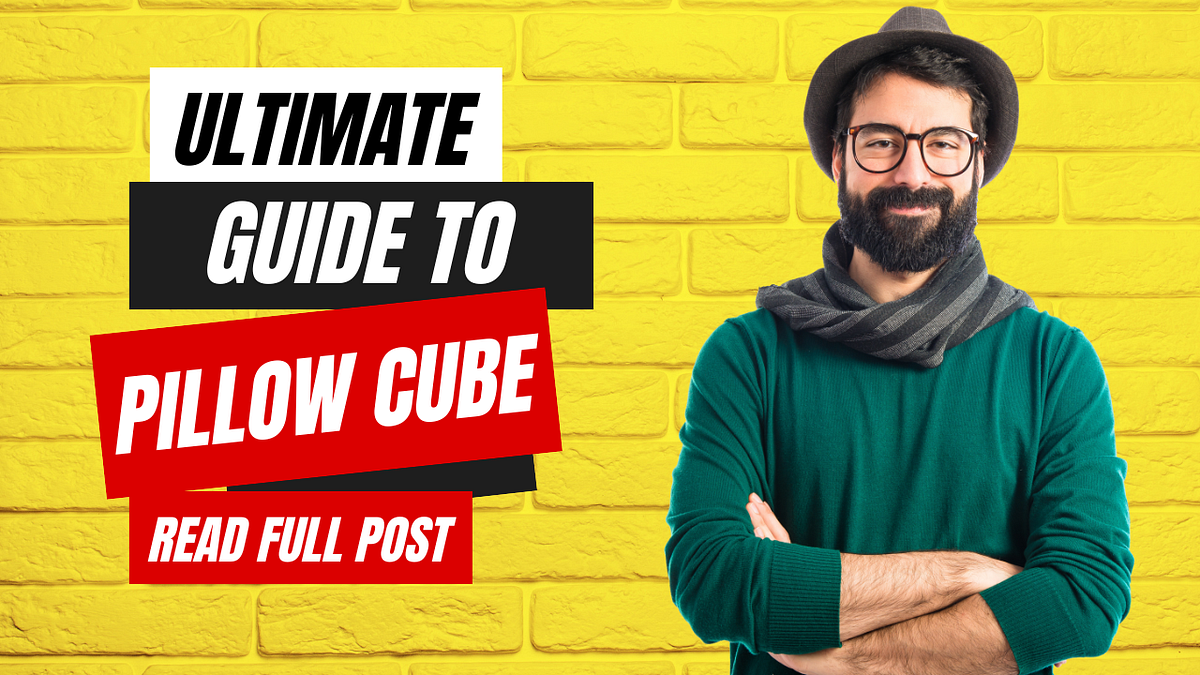 The Pillow Cube A Comfortable Revolution in Sleep by MR . POTATO