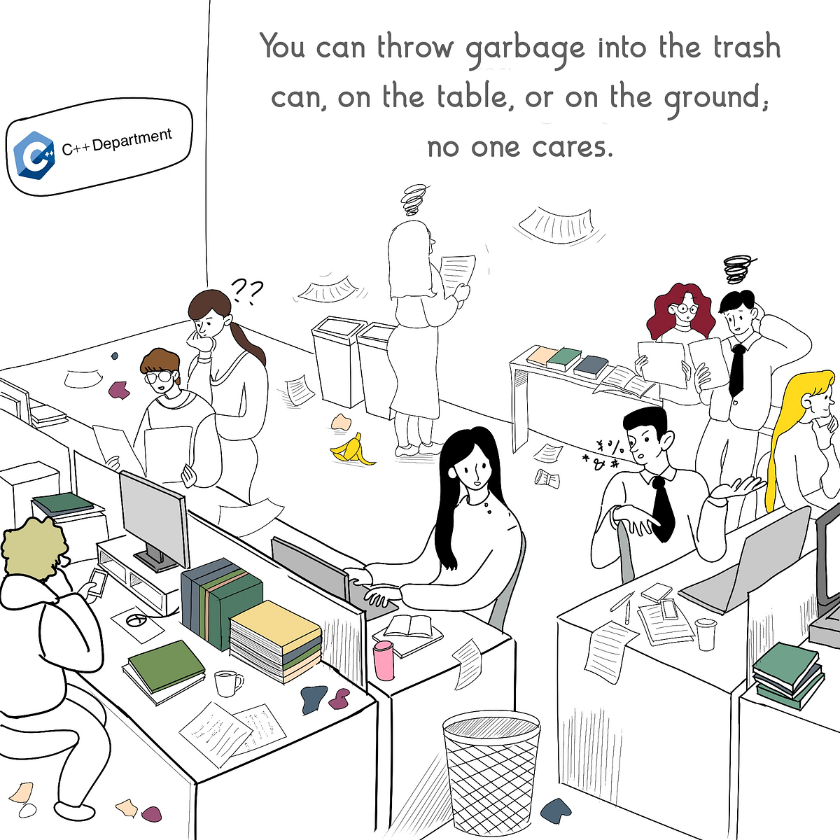 How do C++, Java, and Rust Handle Garbage? [Comic] - Programming Domain ...