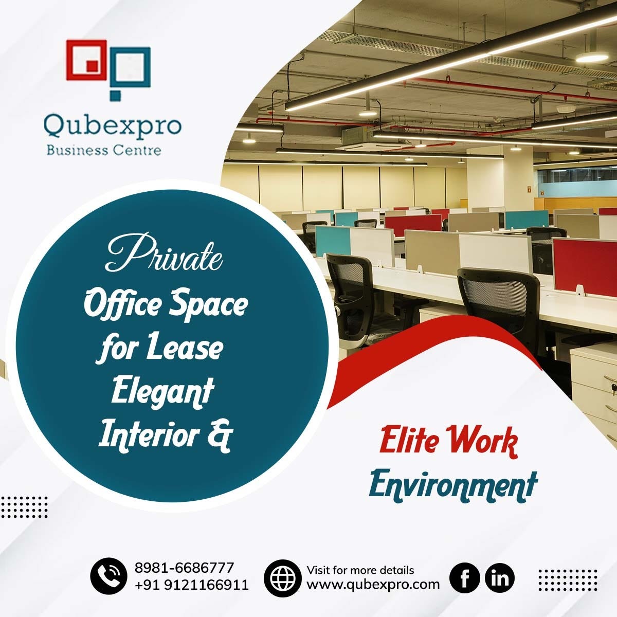 Best Plug and play office space in Visakhapatnam by Qubexpro Business