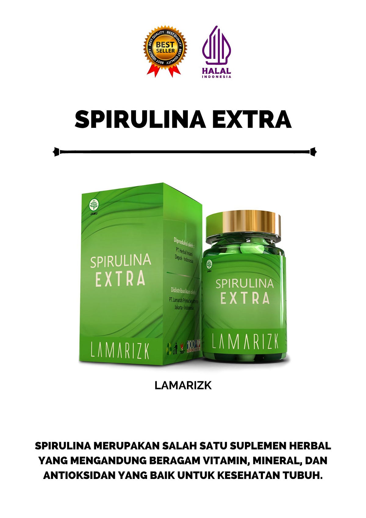 Reseller Obat Jantung Herbal Spirulina Extra Cisarua TERBAIK, Hub 0815