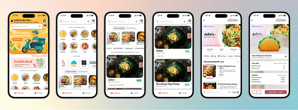UI/UX Case Study: Zomato App Redesign — Simplifying the Food Ordering ...