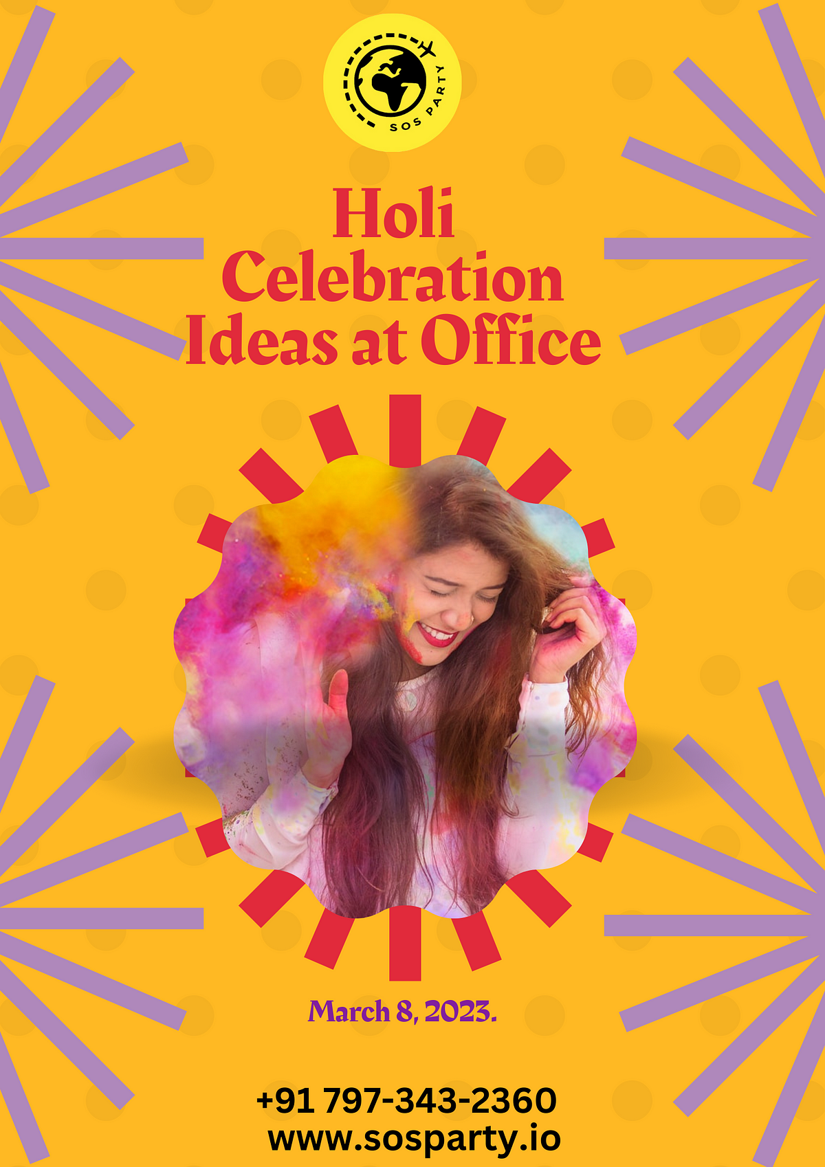 holi celebration ideas in office