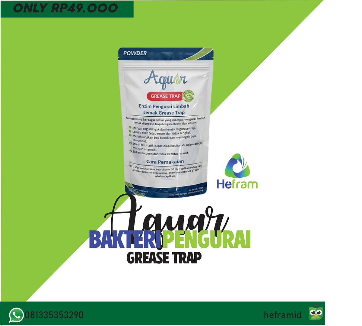 penghilang bau grease trap081335353290 by Heframasastawildan May