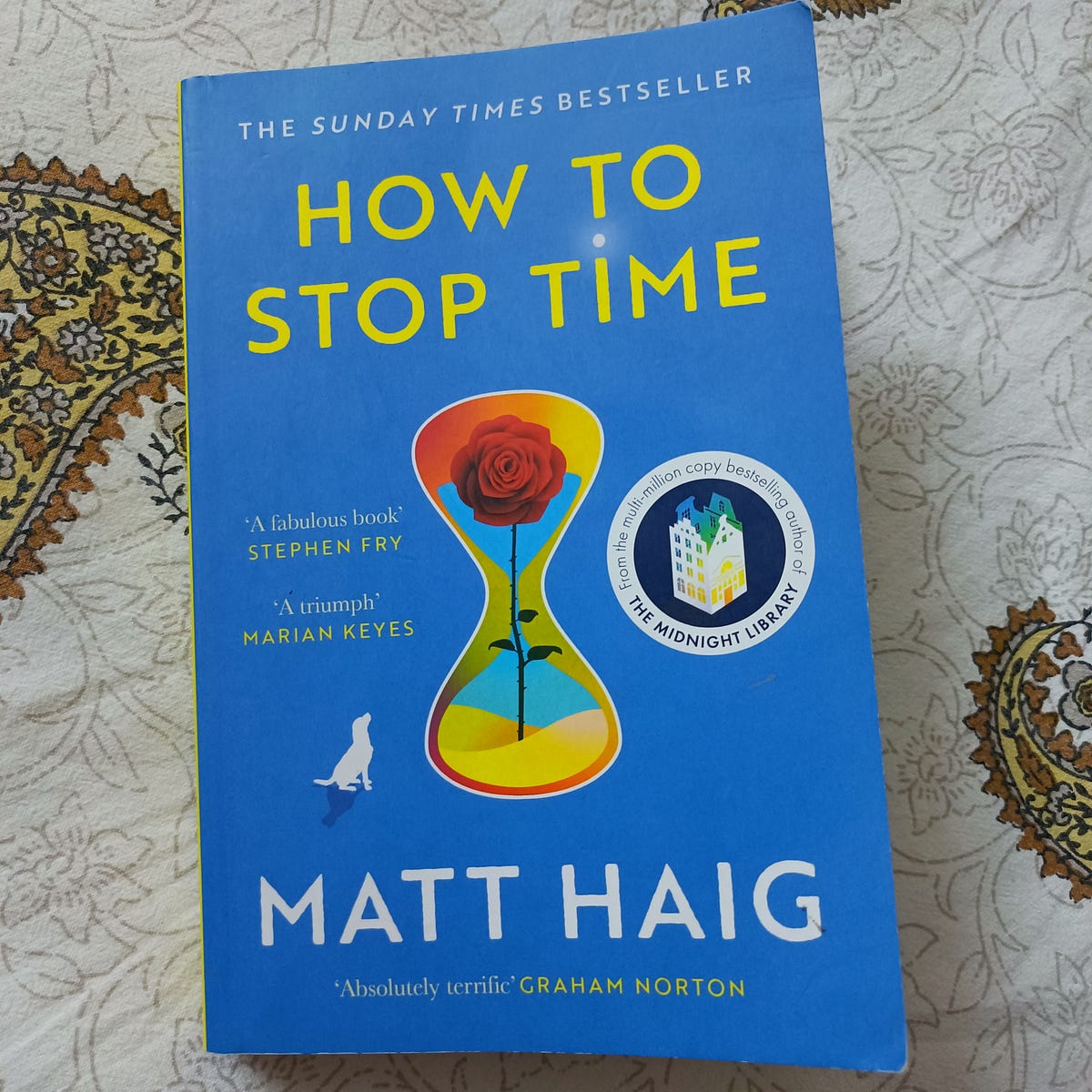 The last book I read — How To Stop Time by Matt Haig by Nitin