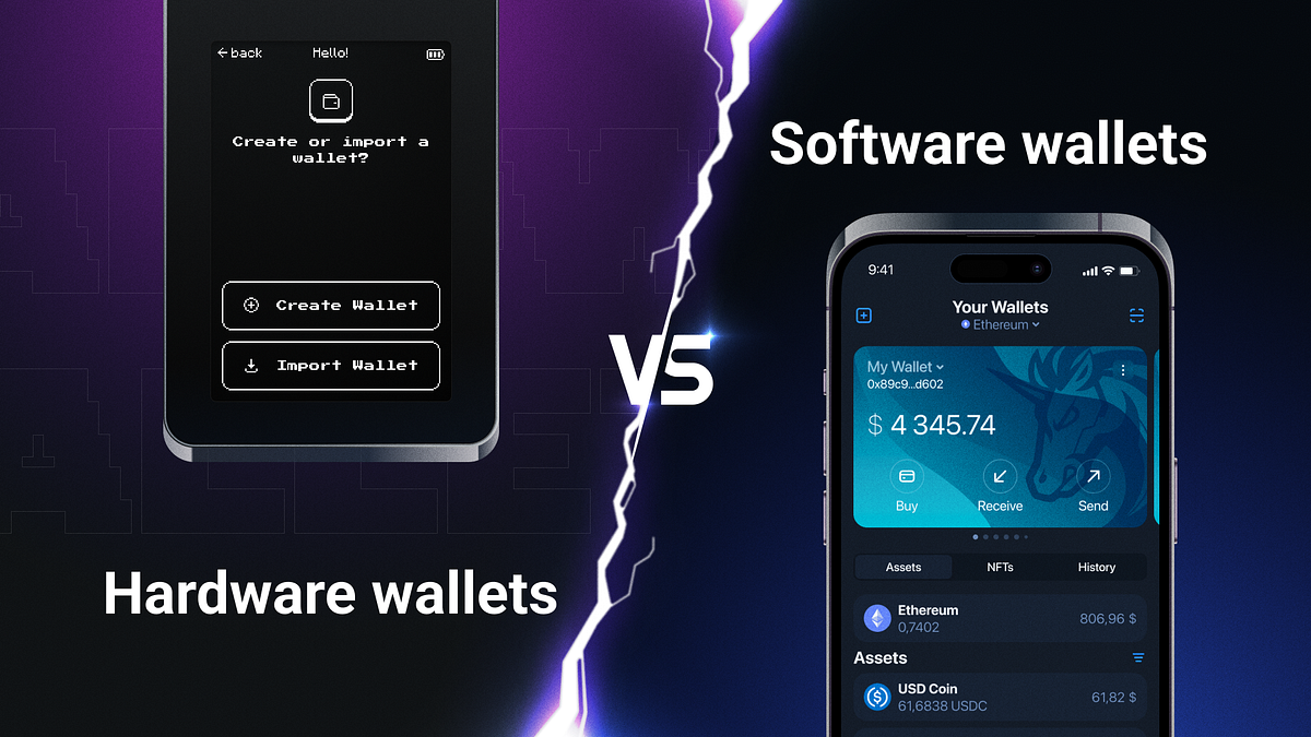 Hardware vs software wallets. There are two main types of crypto… by