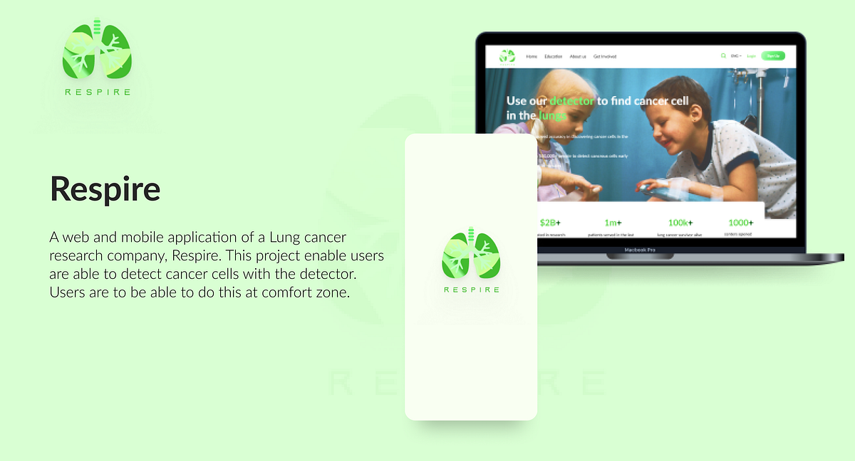 UI/UX Case Study on Lung Cancer Detection — Respire | by Mayowa E ...