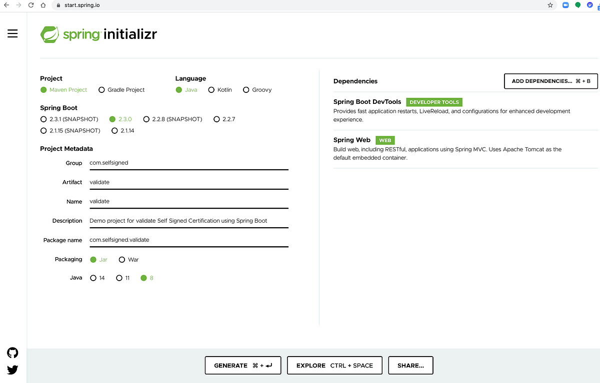 How to create a Self Signed Certificate (Keystore) using keytool and host  your Spring Boot Application on 'HTTPS' protocol | by Teja Swaroop  Mylavarapu | The Startup | Medium