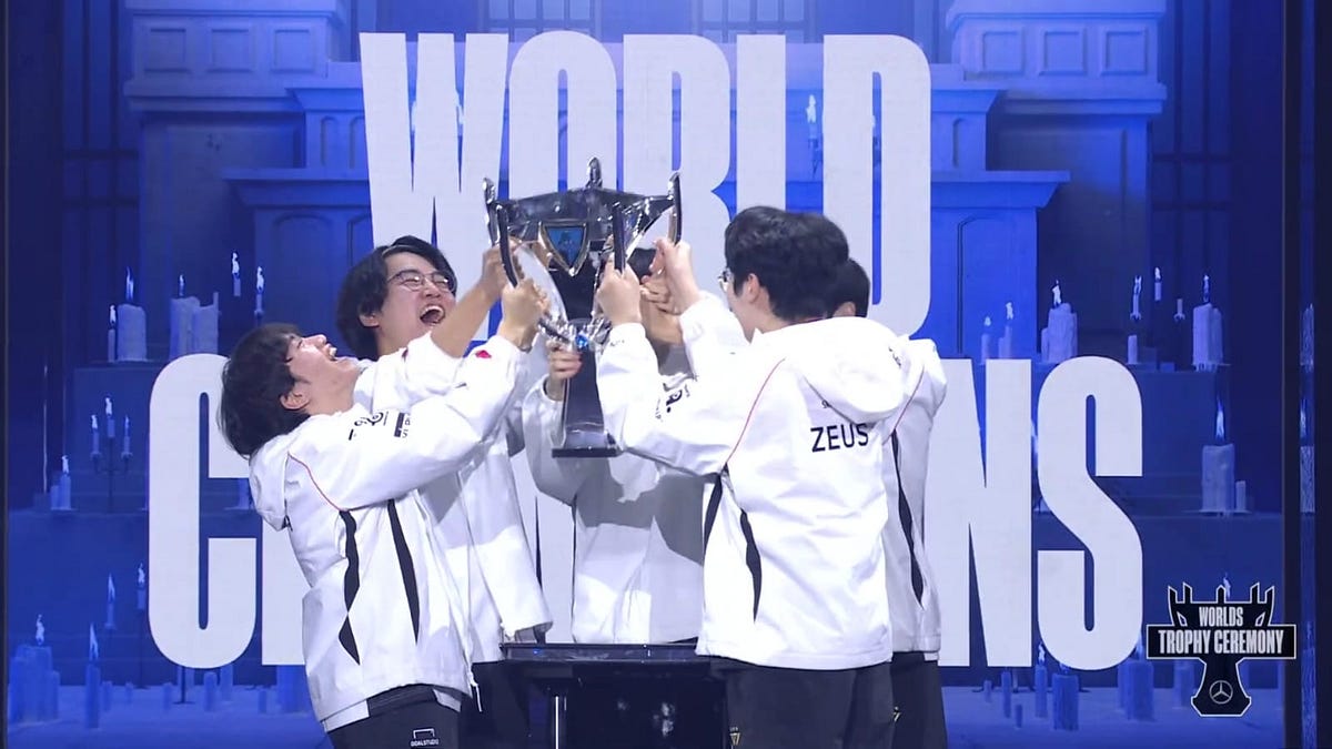 T1 Wins the 2024 League of Legends World Championship Iconic Champion