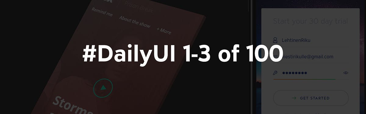 DailyUI 1 3 Of 100 Here Are My First Three Design Concepts By Riku 1-6-as-a-percent-youtube