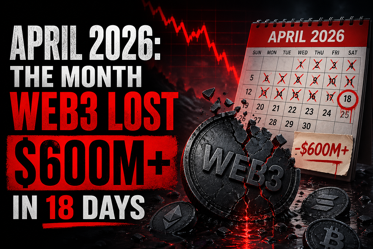 Preview image for April 2026: The Month Web3 Lost $600M+ in 18 Days