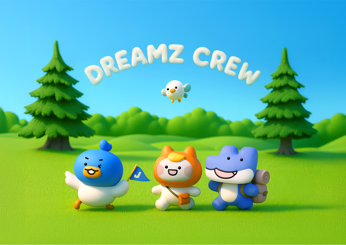 DREAMZ CREW 3D Character Design 섬네일