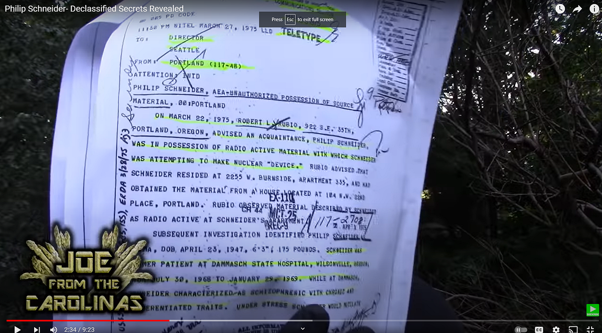 Another Fraud: Philip Schneider. Norio Hayakawa has already done a deep