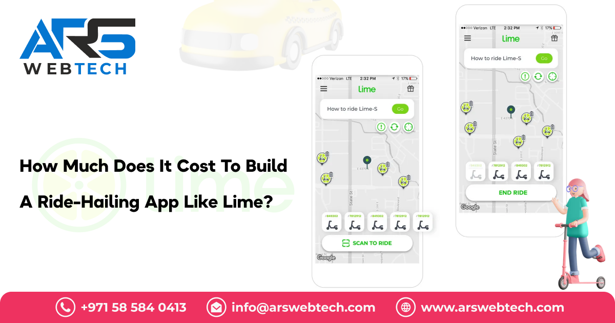 How Much Does It Cost To Build A RideHailing App Like Lime? by ARS