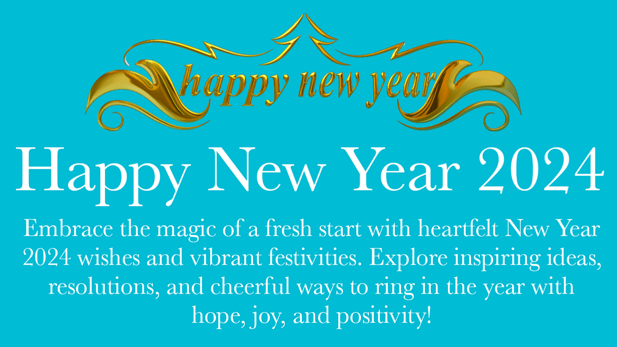 Happy New Year 2024. The clock strikes midnight, and with it… by Ajay