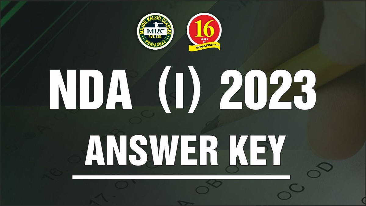 NDA 1 Answer Key 2023 Medium