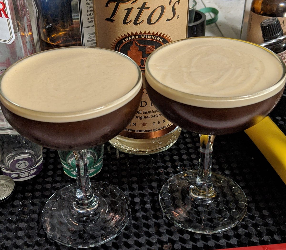 Espresso Martini in 10 seconds, and without Espresso! by Mikhail
