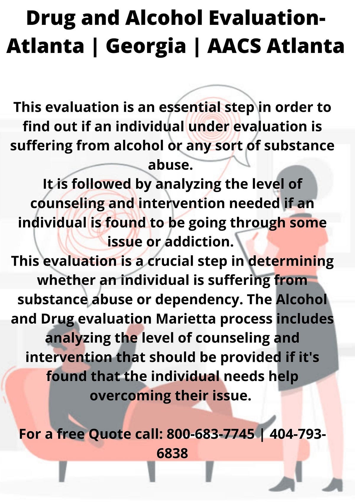 Drug and Alcohol Evaluation Marietta Decatur Atlanta by