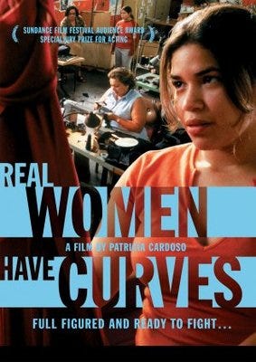 Rediscovering the classic film Real Women Have Curves, by Xio Rodriguez, latina in space