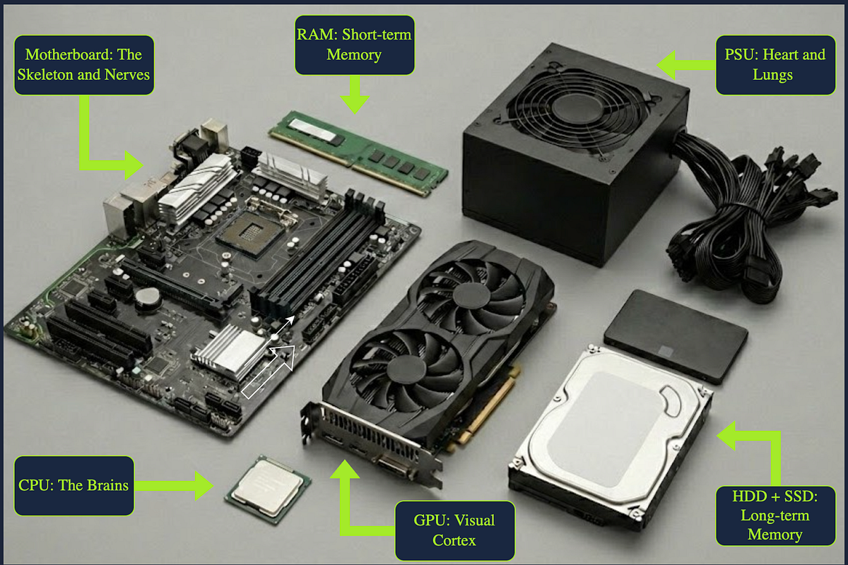Inside a Computer – Understanding CPU, RAM, Storage & Motherboard ...