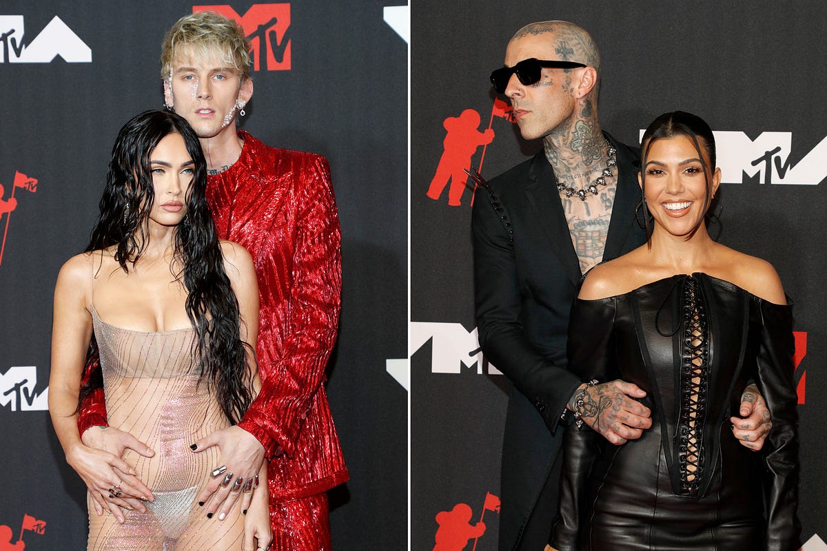 Machine Gun Kelly & Megan Fox | Travis Barker & Kourtney Kardashian ...