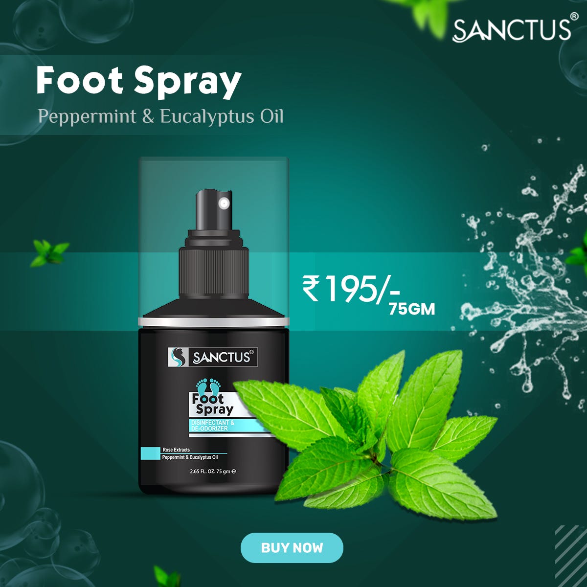 Best Foot Spray and Deodorizer Sanctus Ecovani Medium