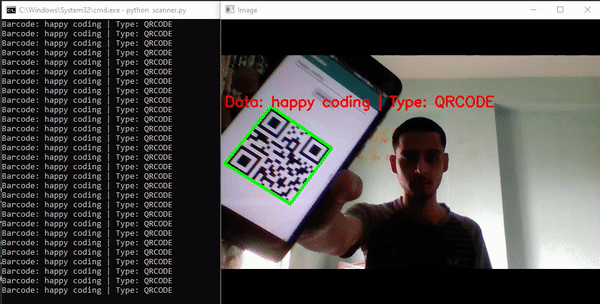 Build your own barcode and QRcode scanner using python | by Pruthvi Hingu |  Towards Data Science