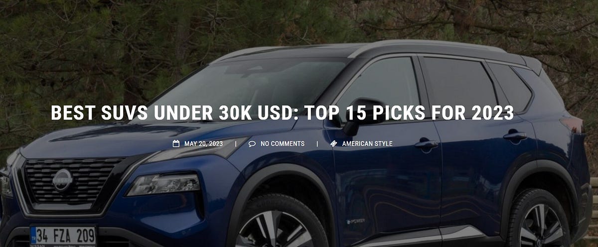 BEST 2023 VEHICLES UNDER 30 000 visual data 4