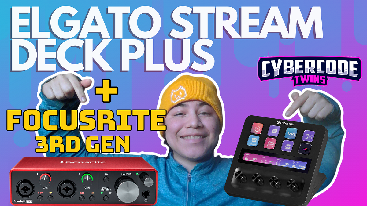 Elgato Stream Deck Plus + WAVE LINK + Focusrite Scarlett 3rd gen Audio ...