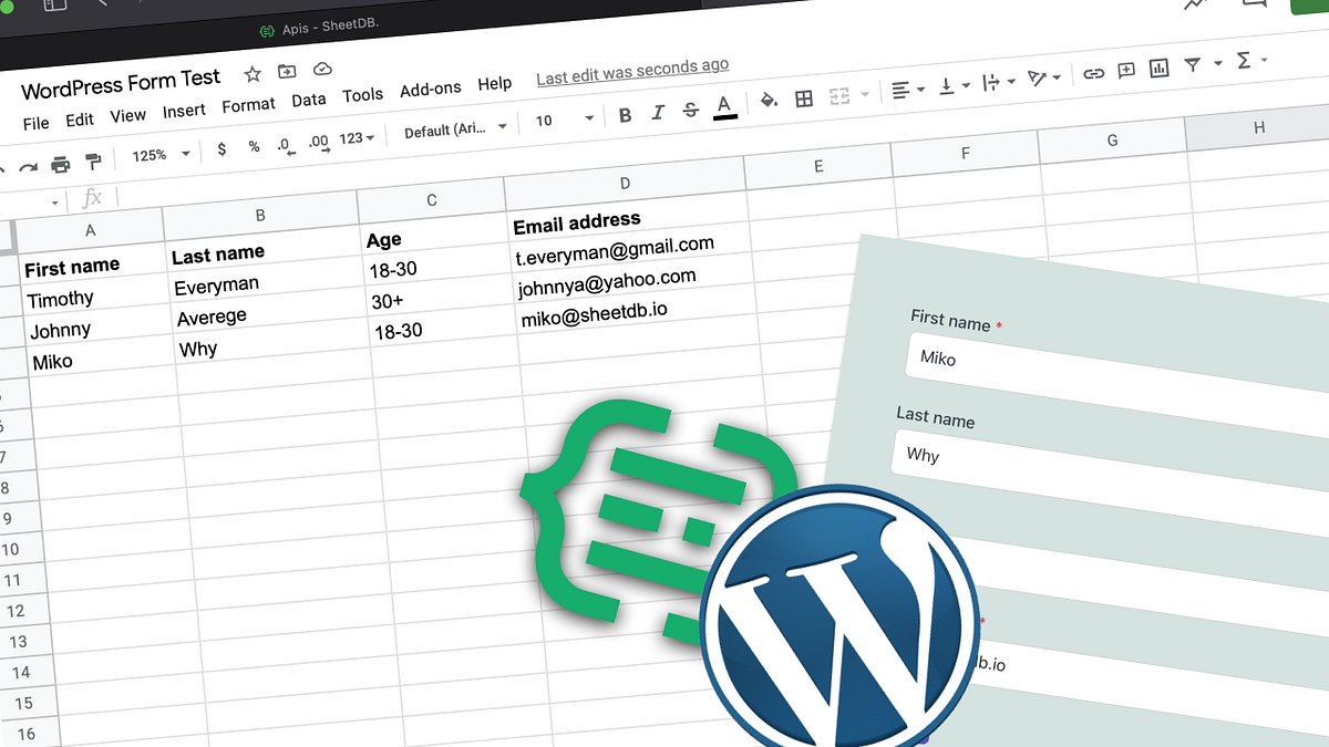 Submitting data to Google Sheets through a form embedded in WordPress ...