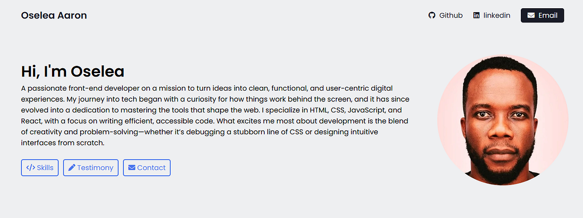 From Curiosity to Code: How I Built My First Portfolio Website with ... image.
