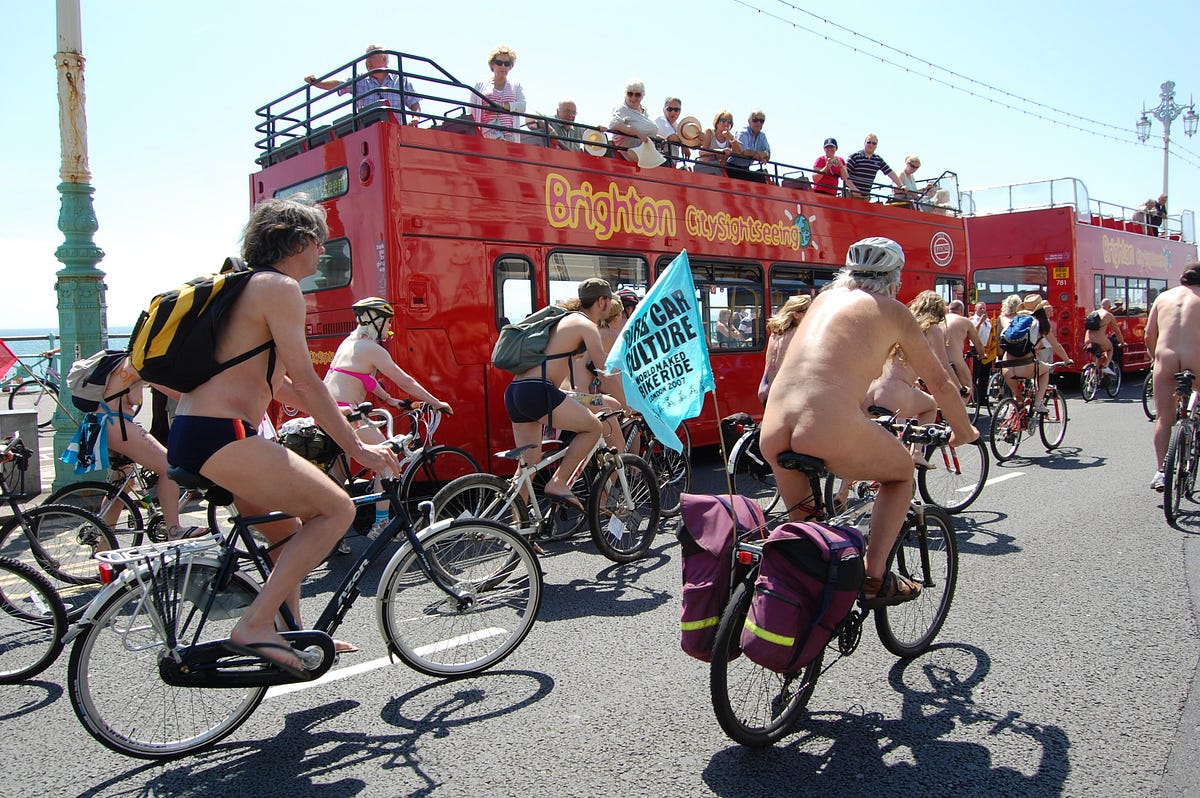 Get Your Kit Off — Its The World Naked Bike Ride! by Susie Kearley The Haven Medium