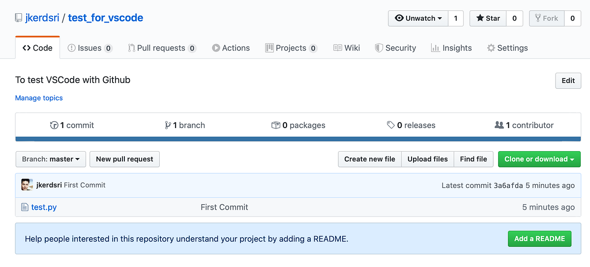 Simple steps to setup VSCode to work with Github | by Jiradett Kerdsri ...