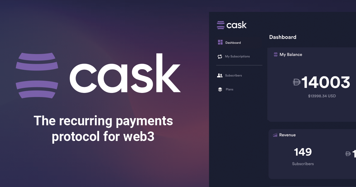 Introducing the Cask Protocol