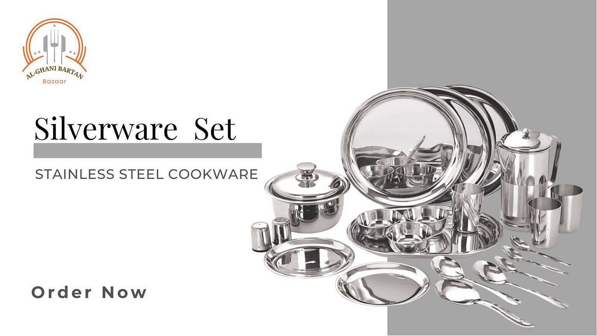 Price of Stainless Steel Cookware Set in Pakistan. Ezra Roy Medium