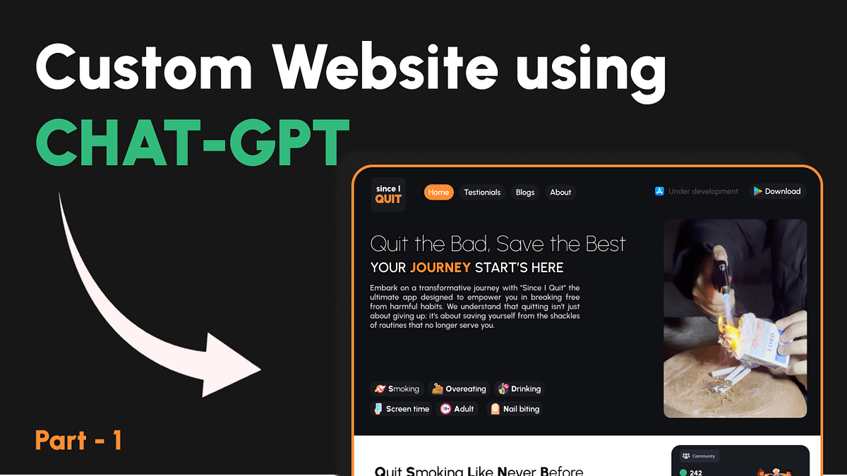 Building a Custom Website Using ChatGPT - King Saad Teach Stuff - Medium