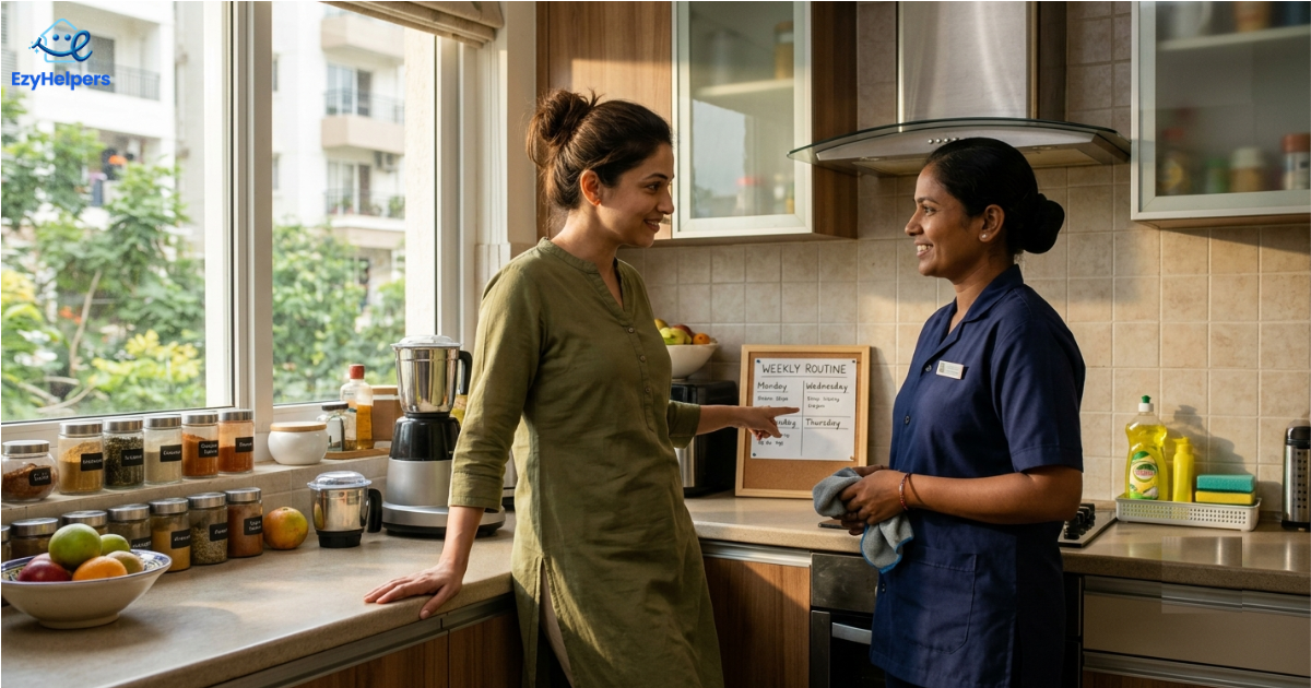 Before Your Live-In Maid in Bangalore Moves In: Preparing Your Home
