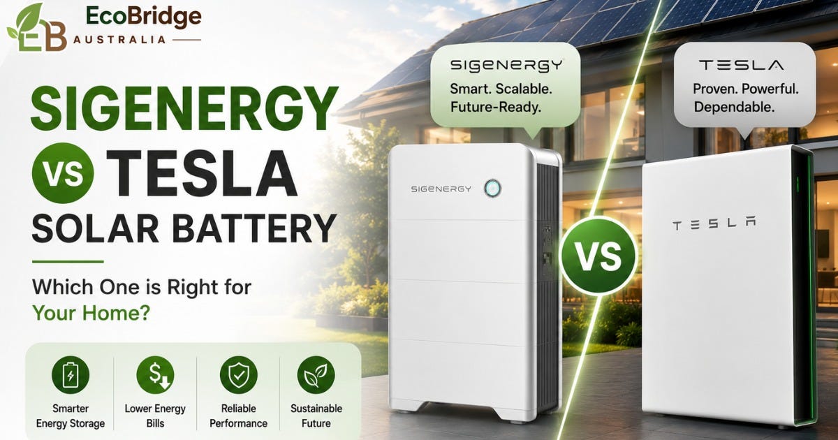 Sigenergy vs Tesla Powerwall: Choosing the Right Solar Battery for Your Australian Home