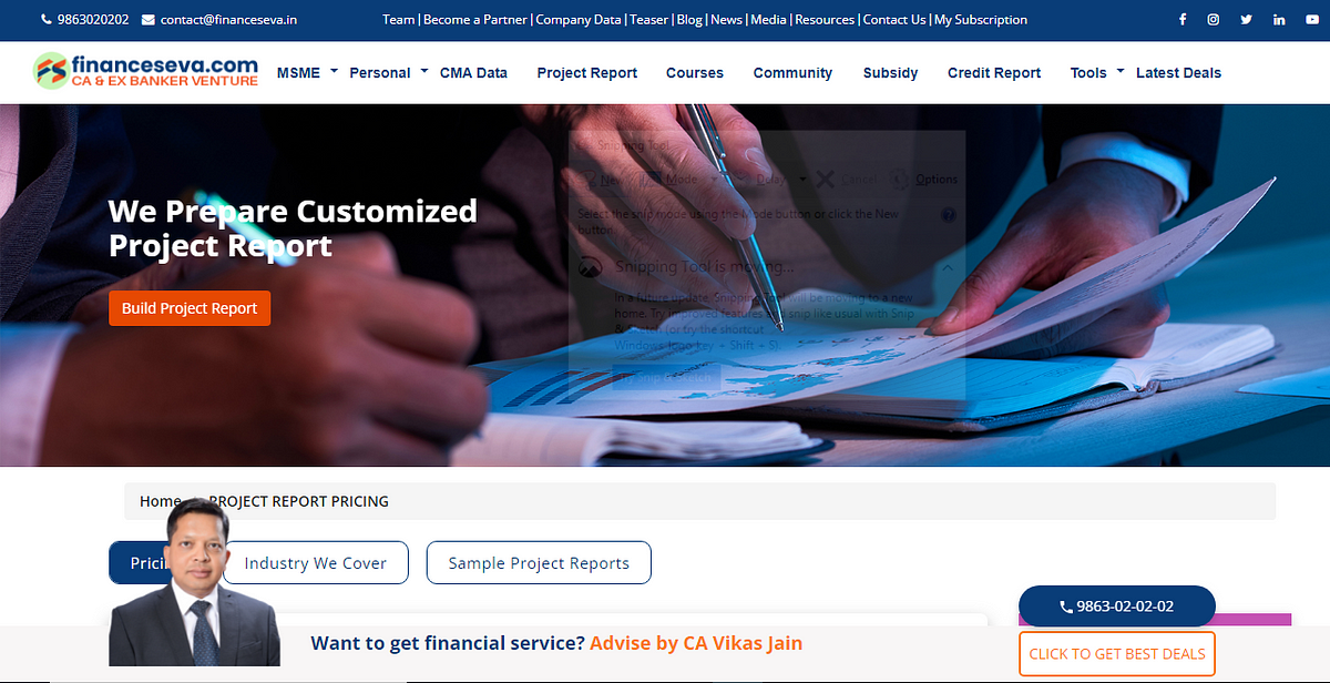 Project Report Sample Project Report Sample By Financeseva Medium project-report-sample-project-report-sample-by-financeseva-medium