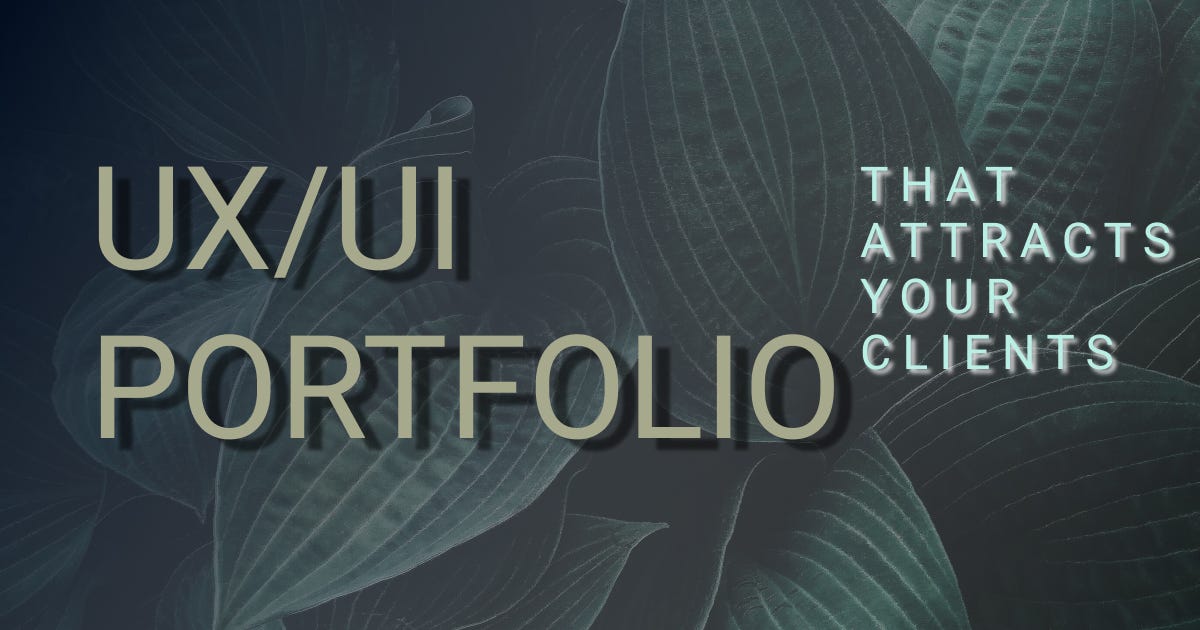 How to create a stunning UI/UX portfolio. | by Harish B | Medium