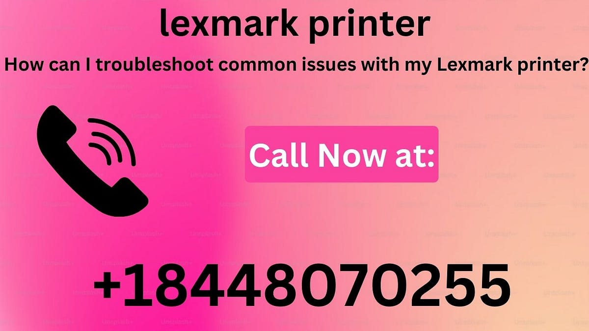 How can I troubleshoot common issues with my Lexmark printer? by