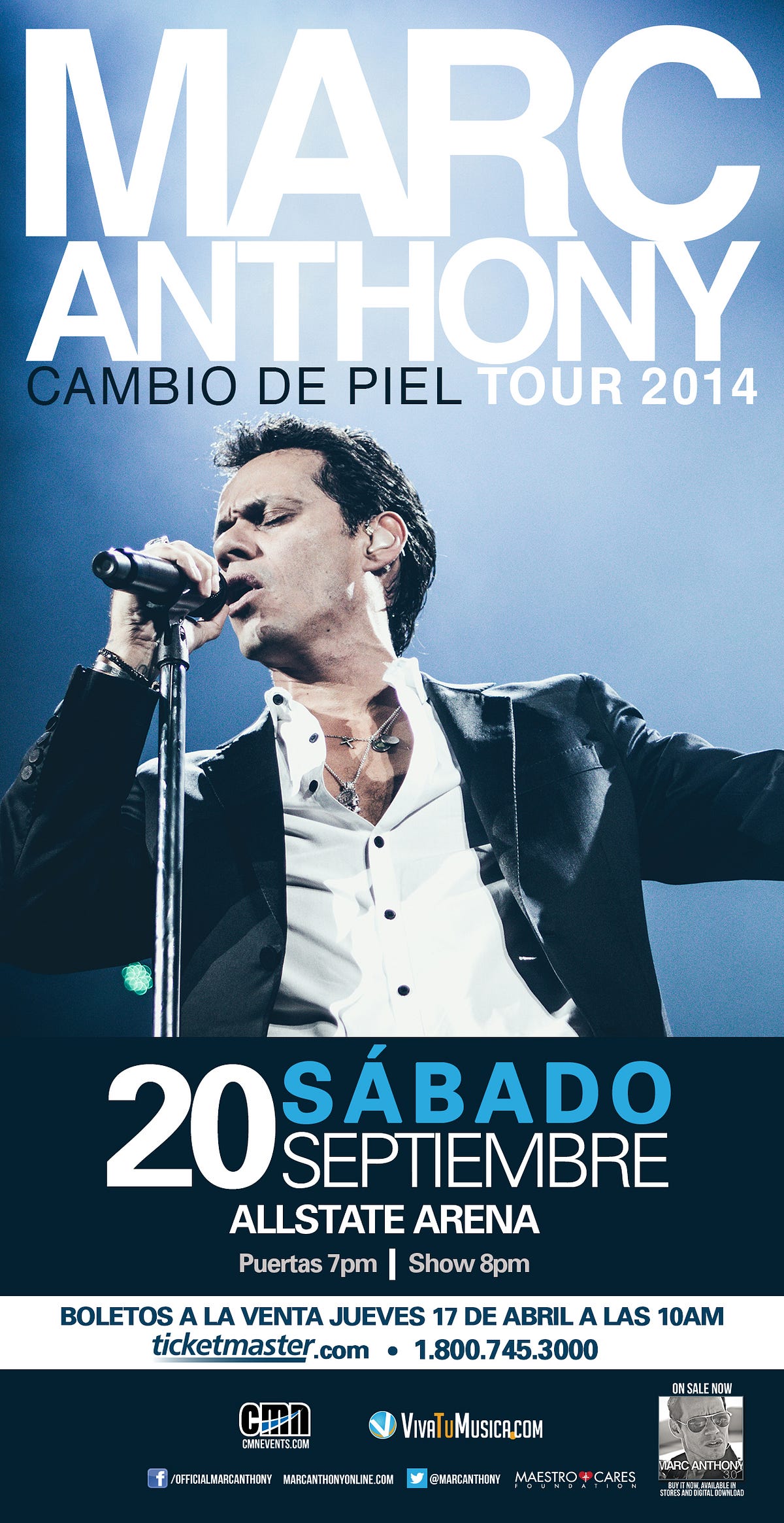 Marc Anthony Tour 2014 . by Army Social Medium