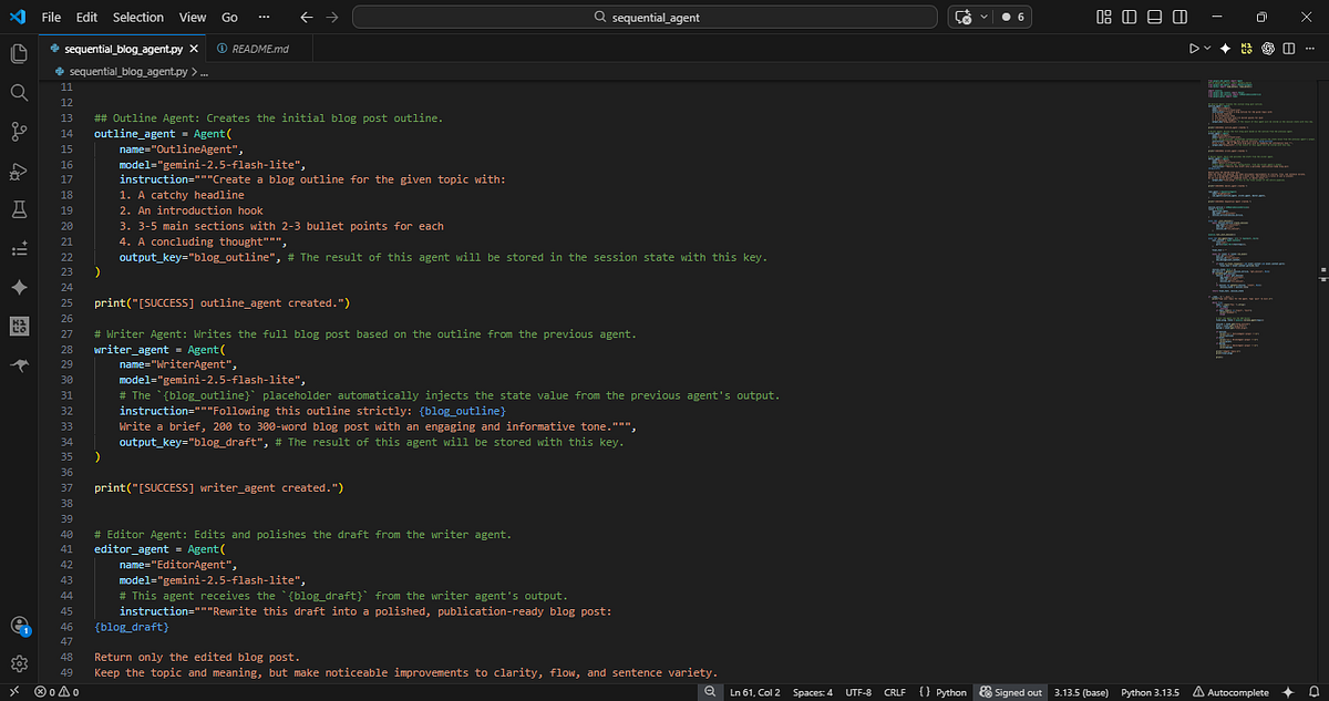 Preview image for How to build a multi-agent blog pipeline with Google ADK and SequentialAgent