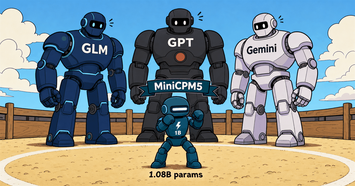 MiniCPM5-1B Is The New Edge AI Model That Even Old Generation Phones Can Run