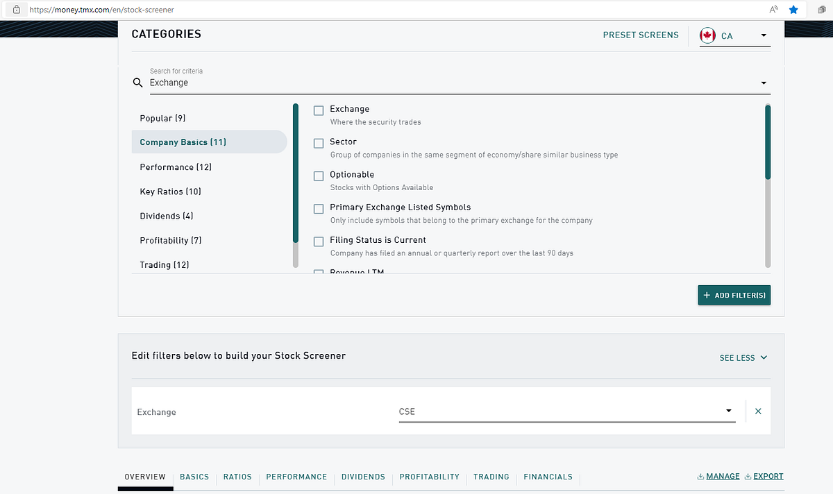 Creating your own simple Canadian stock scanner using Python | by T ...