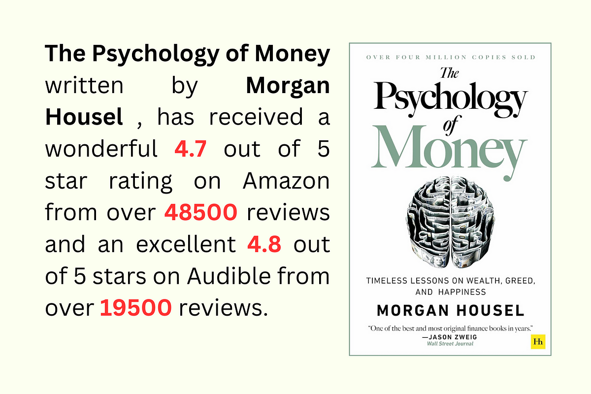 Book Summary: The Psychology of Money: Timeless lessons on wealth ...