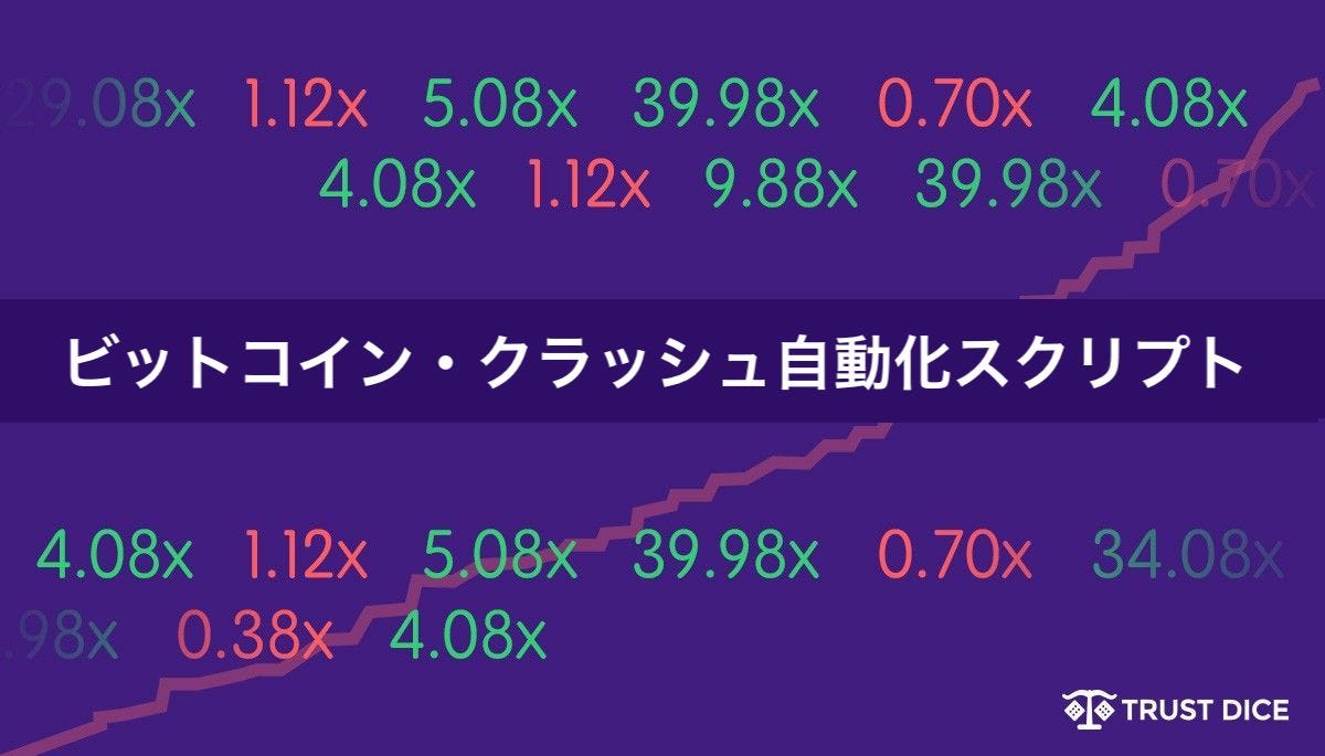 バスタビット系ゲーム「ビットコイン・クラッシュ」の自動化スクリプト - TrustDice.win - Medium