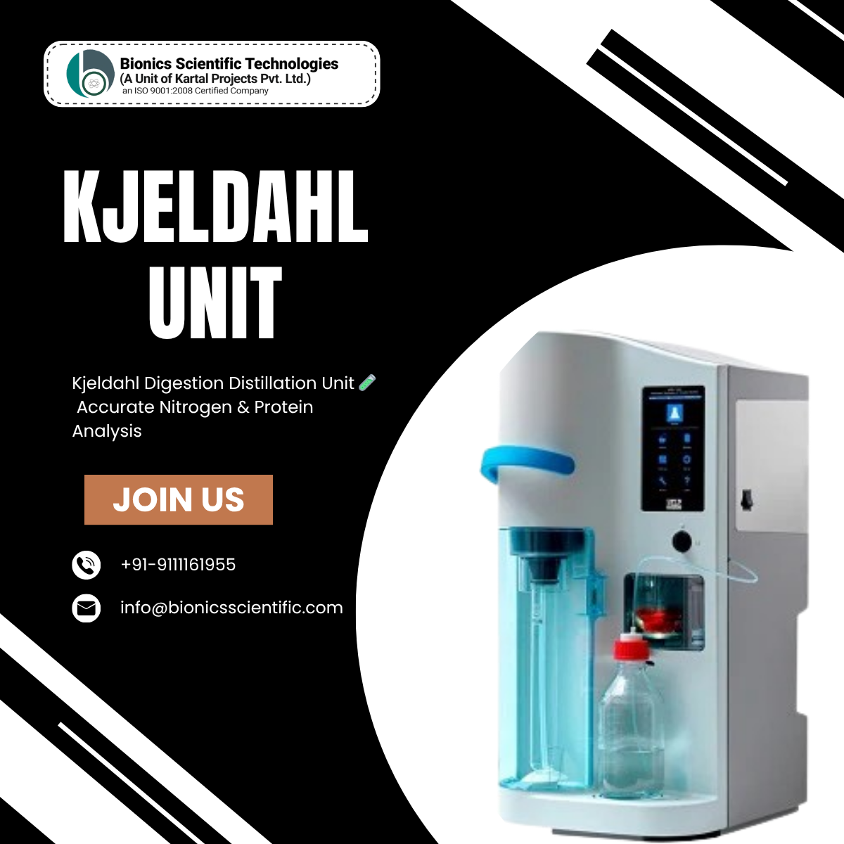 Kjeldahl Unit: Nitrogen and protein analysis with quality