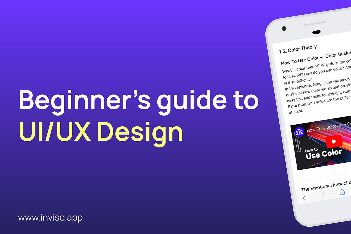 Beginner’s guide to UI/UX Design. This guide will help you get an ...